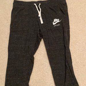 cropped nike joggers
